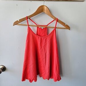 Pink Backless Crop Camisole with Relaxed Fit